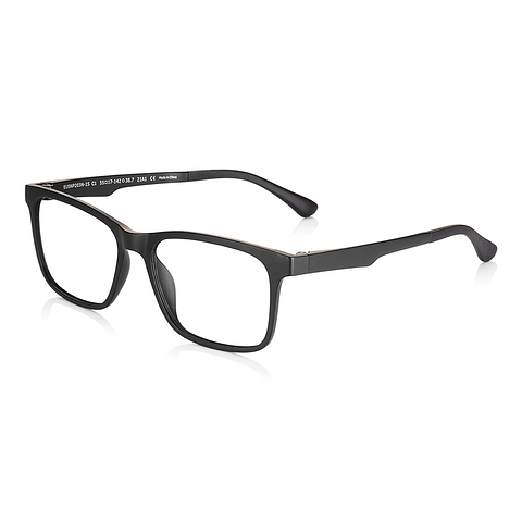 OWNDAYS | SUN Black Full Rim Rectangle left side