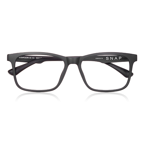 OWNDAYS | SUN Black Full Rim Rectangle left side