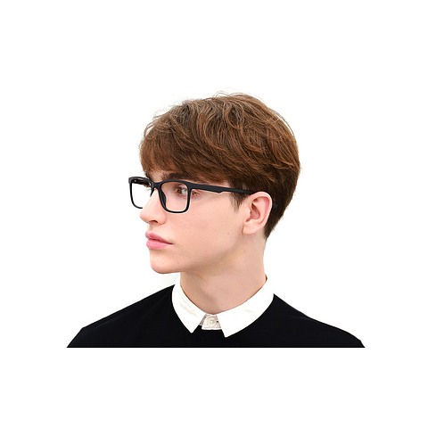 OWNDAYS | SUN Black Full Rim Rectangle left side