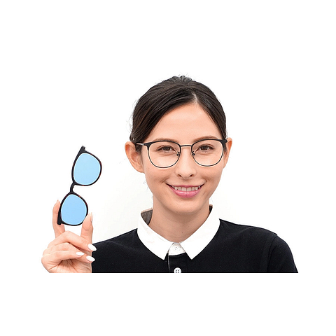 OWNDAYS | SUN Black Full Rim Wellington right side