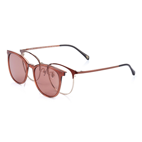 OWNDAYS | SUN Light Brown Full Rim Wellington left side