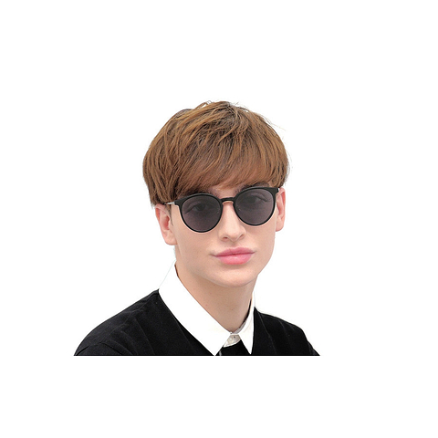 OWNDAYS | SUN Black Full Rim Boston left side