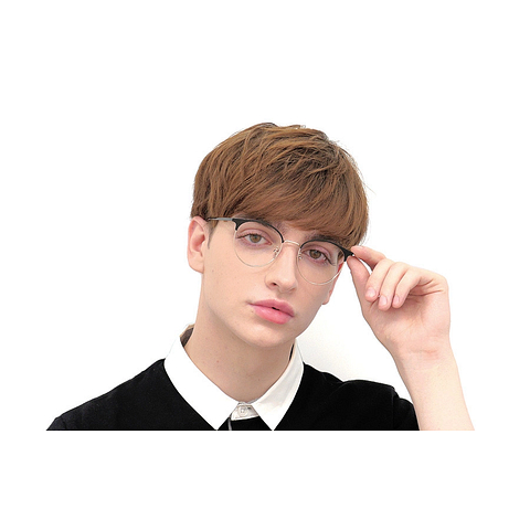 OWNDAYS | SUN Black Full Rim Boston left side