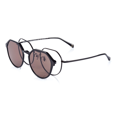 OWNDAYS | SUN Black Full Rim Boston left side