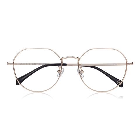 OWNDAYS | SUN Gold Full Rim Boston left side