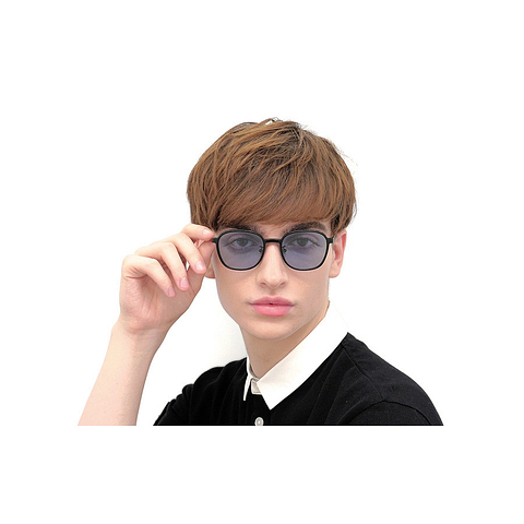 OWNDAYS | SUN Black Full Rim Wellington left side