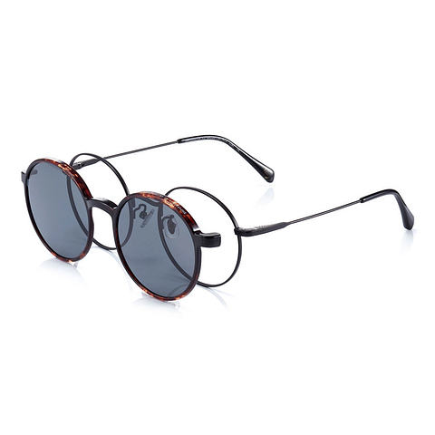 OWNDAYS | SUN Black Full Rim Round left side
