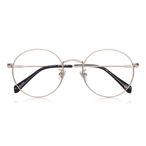 OWNDAYS | SUN Gold Full Rim Round left side