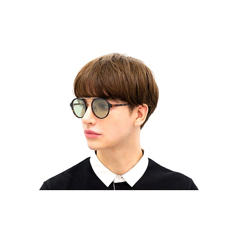 OWNDAYS | SUN Black Full Rim Boston left side