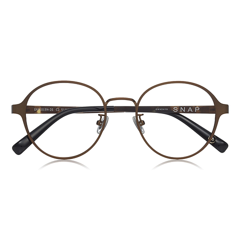 OWNDAYS | SUN Light Brown Full Rim Boston left side