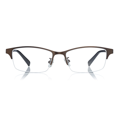 OWNDAYS | SUN Light Brown Full Rim Rectangle left side