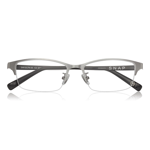 OWNDAYS | SUN Mid Gunmetal Full Rim Rectangle left side