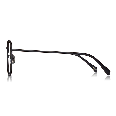 OWNDAYS | SUN Matte Black Full Rim Polygon right side