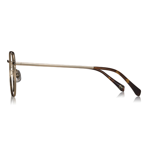 OWNDAYS | SUN Gold Full Rim Polygon right side