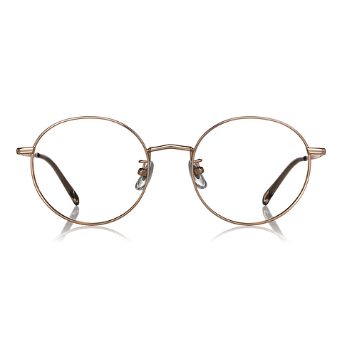 OWNDAYS | SUN Gold Full Rim Round left side