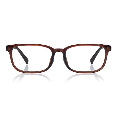 OWNDAYS | SUN Light Brown Full Rim Rectangle left side