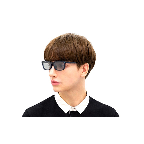 OWNDAYS | SUN Navy Blue Full Rim Rectangle left side