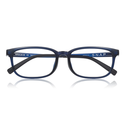 OWNDAYS | SUN Navy Blue Full Rim Rectangle left side