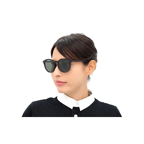 OWNDAYS | SUN Black Full Rim Boston left side