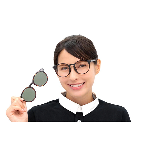 OWNDAYS | SUN Black Full Rim Boston right side