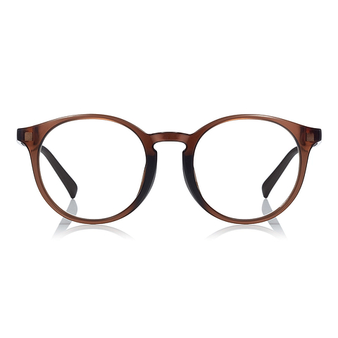 OWNDAYS | SUN Light Brown Full Rim Boston left side