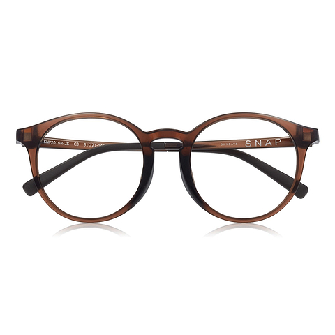 OWNDAYS | SUN Light Brown Full Rim Boston left side