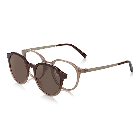 OWNDAYS | SUN Light Pink Full Rim Boston left side