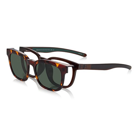 OWNDAYS | SUN Light Brown Full Rim Wellington left side