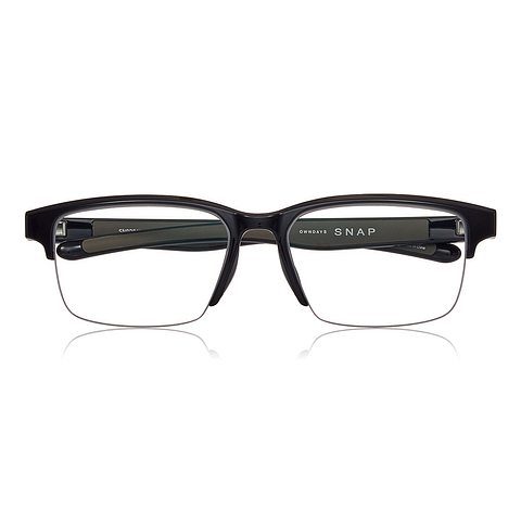 OWNDAYS | SUN Black Full Rim Rectangle left side