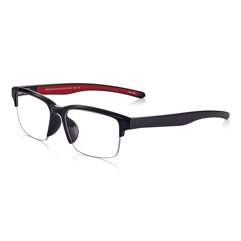 OWNDAYS | SUN Navy Blue Full Rim Rectangle left side