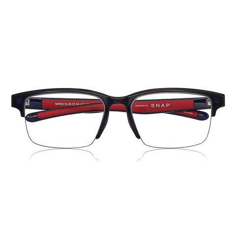 OWNDAYS | SUN Navy Blue Full Rim Rectangle left side