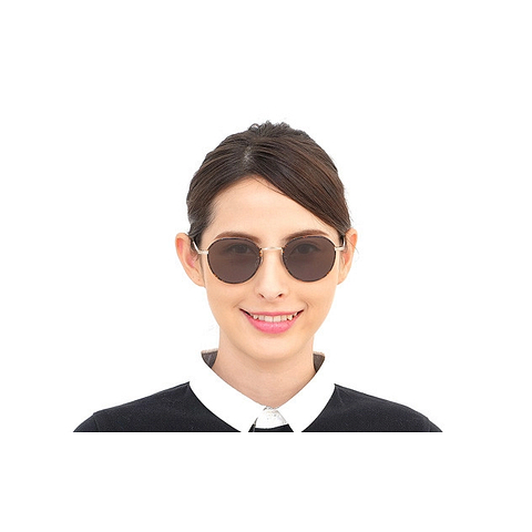 OWNDAYS | SUN Silver Full Rim Round left side