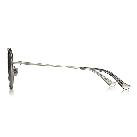 OWNDAYS | SUN Crystal Transparent Full Rim Oval left side
