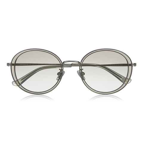 OWNDAYS | SUN Crystal Transparent Full Rim Oval right side