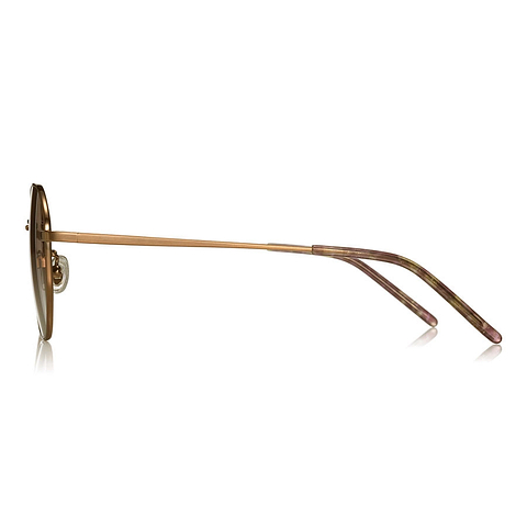 OWNDAYS | SUN Brown Full Rim Polygon left side