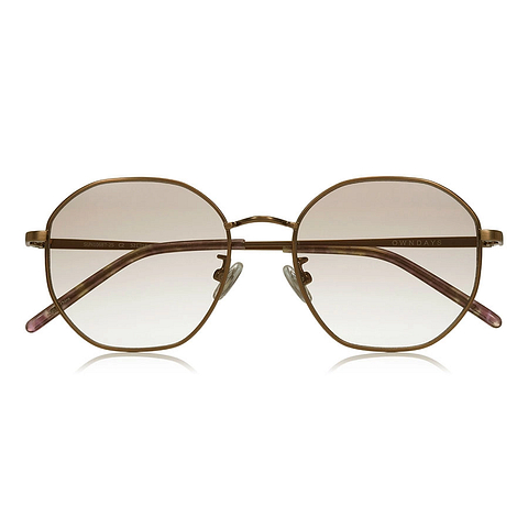 OWNDAYS | SUN Brown Full Rim Polygon right side