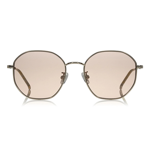 OWNDAYS | SUN Gold Full Rim Polygon left side