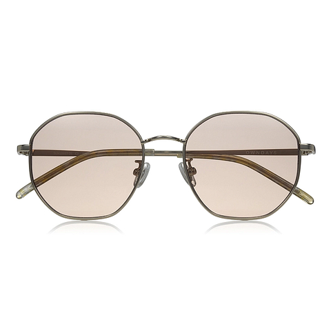 OWNDAYS | SUN Gold Full Rim Polygon right side