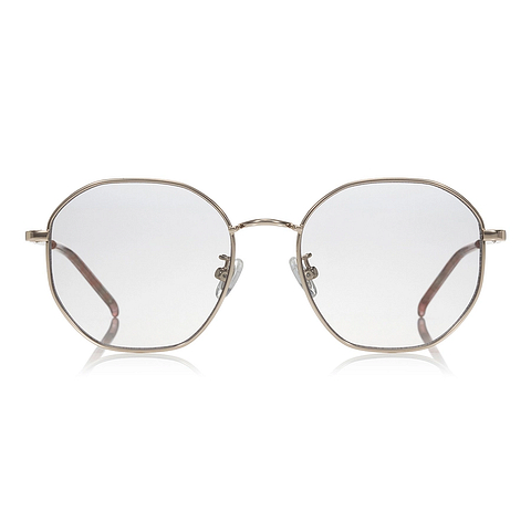 OWNDAYS | SUN Gold Full Rim Polygon left side