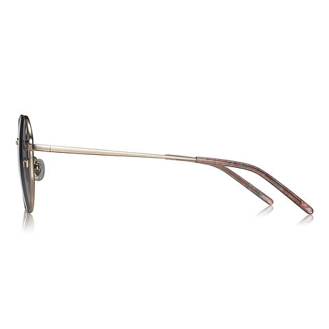 OWNDAYS | SUN Gold Full Rim Polygon left side