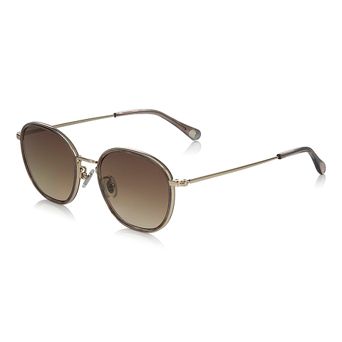 OWNDAYS | SUN Gold Full Rim Polygon right side