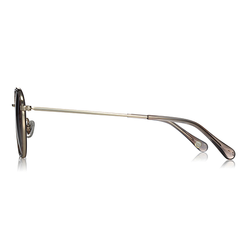 OWNDAYS | SUN Gold Full Rim Polygon left side