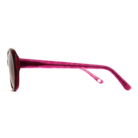 OWNDAYS | SUN Red Full Rim Oval left side