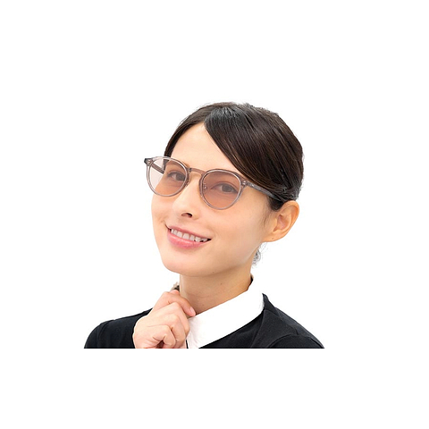 OWNDAYS | SUN Crystal Transparent Full Rim Boston left side