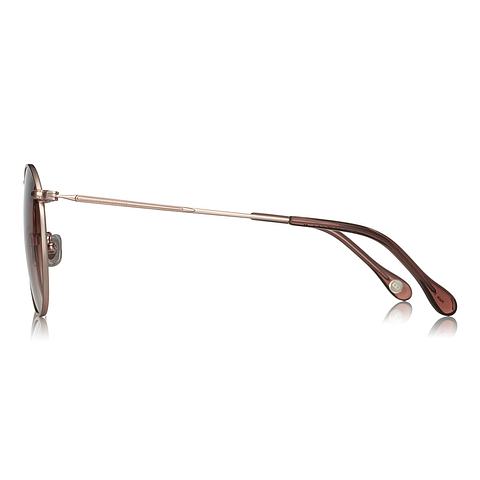 OWNDAYS | SUN Pink Transparent Full Rim Round left side
