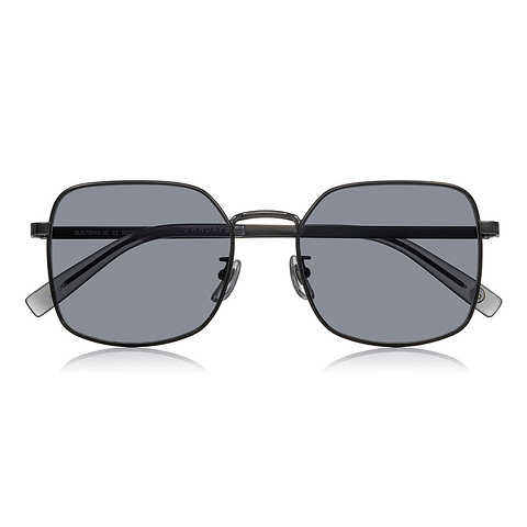 OWNDAYS | SUN Matte Black Full Rim Polygon right side