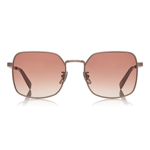 OWNDAYS | SUN Pink Gold Full Rim Polygon left side