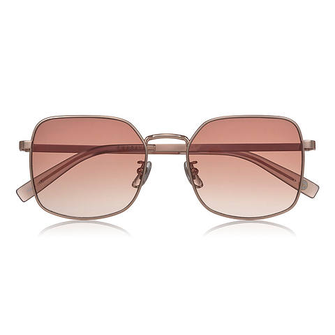 OWNDAYS | SUN Pink Gold Full Rim Polygon right side