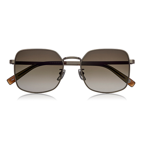 OWNDAYS | SUN Matte Light Brown Full Rim Polygon right side