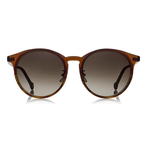 OWNDAYS | SUN Light Brown Full Rim Boston left side